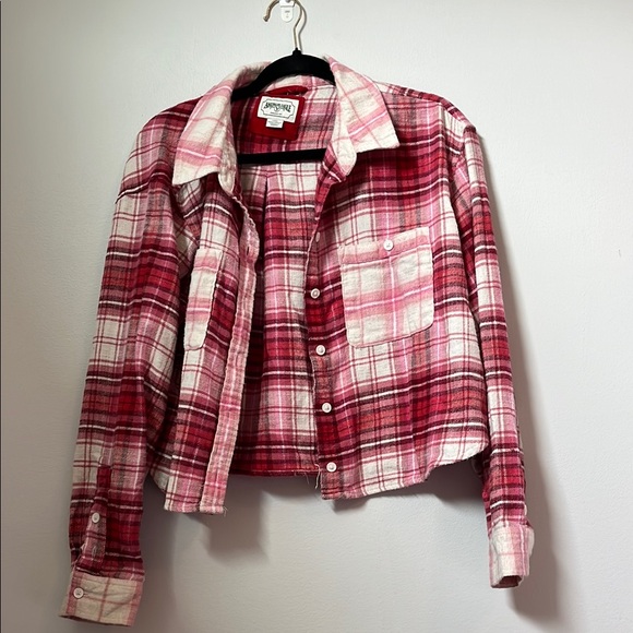 American Eagle Outfitters Jackets & Blazers - American Eagle Pink Women’s Flannel, size L